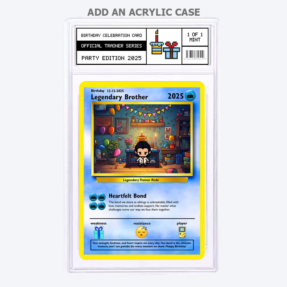 Brother Birthday Card - Build Your Own