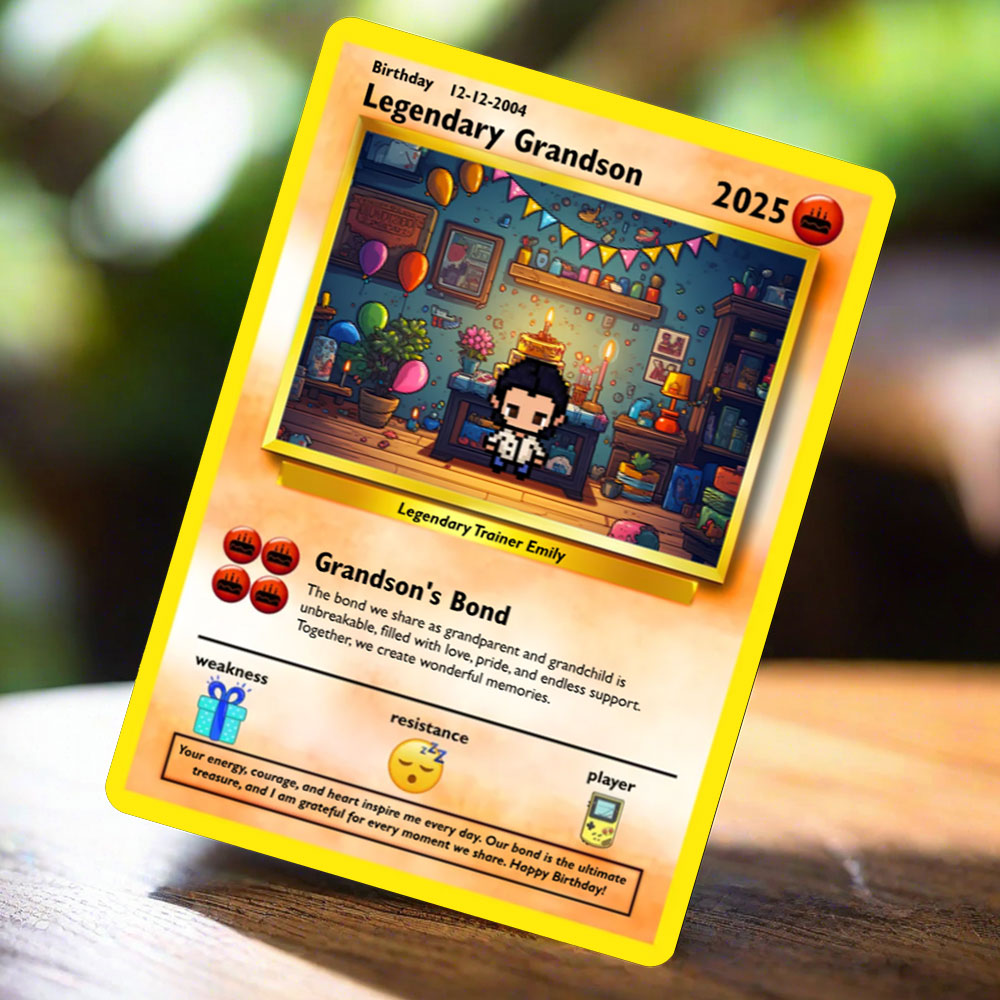 Grandson Birthday Card - Build Your Own