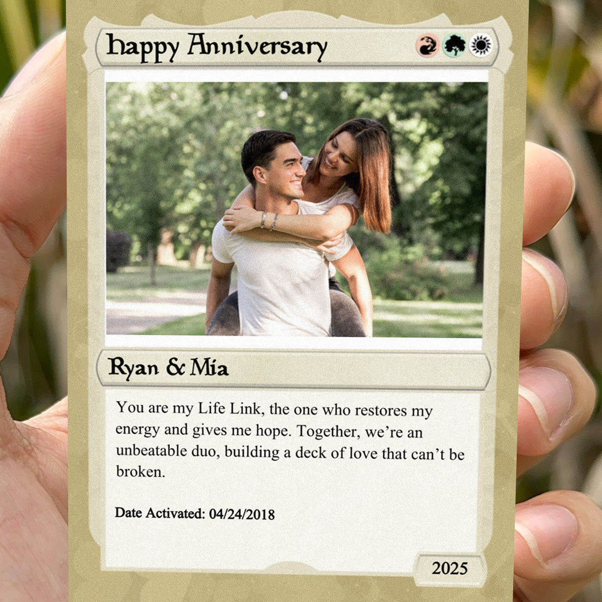 Love The Gathering Anniversary Card - Photo