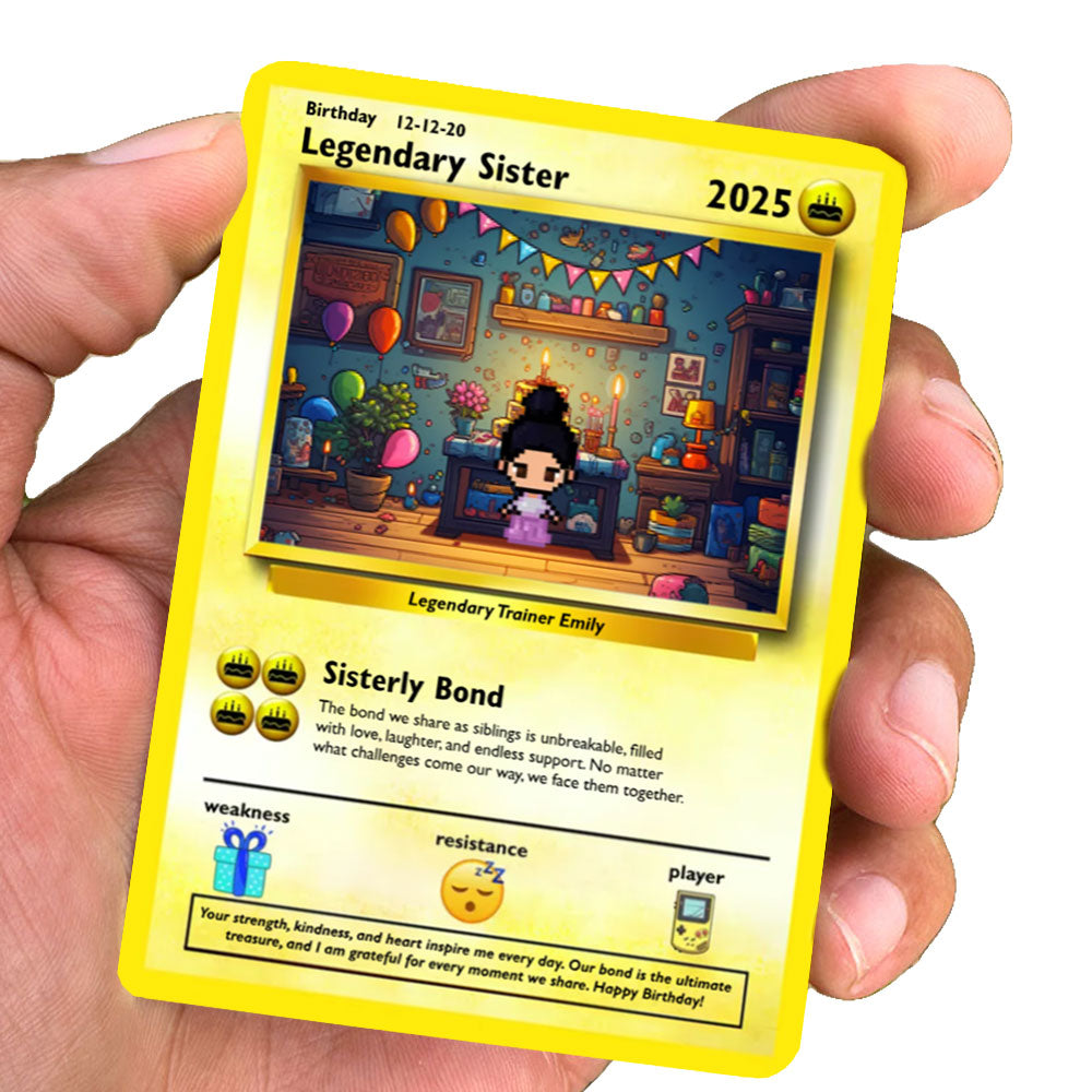 Sister Birthday Card - Build Your Own