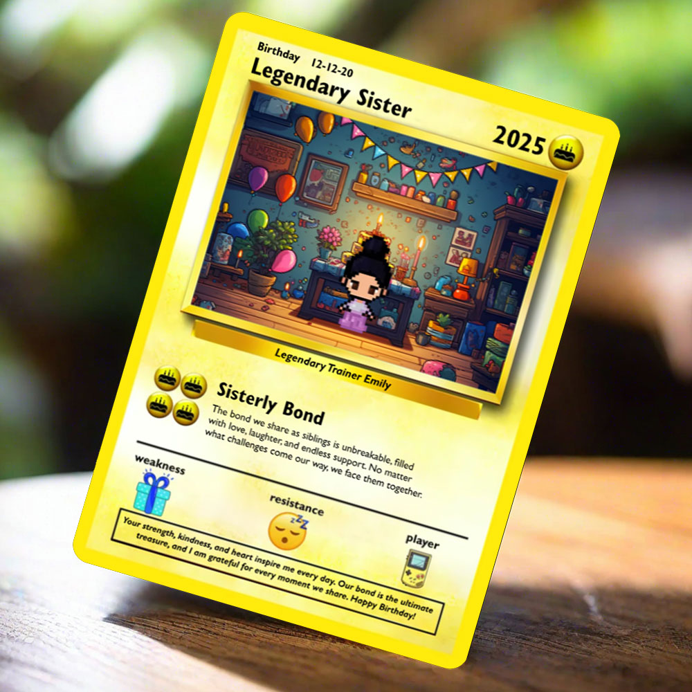 Sister Birthday Card - Build Your Own