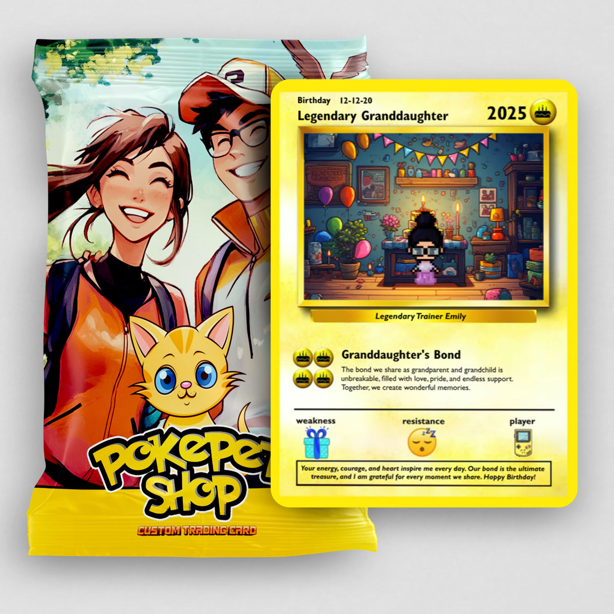 Granddaughter Birthday Card - Build Your Own