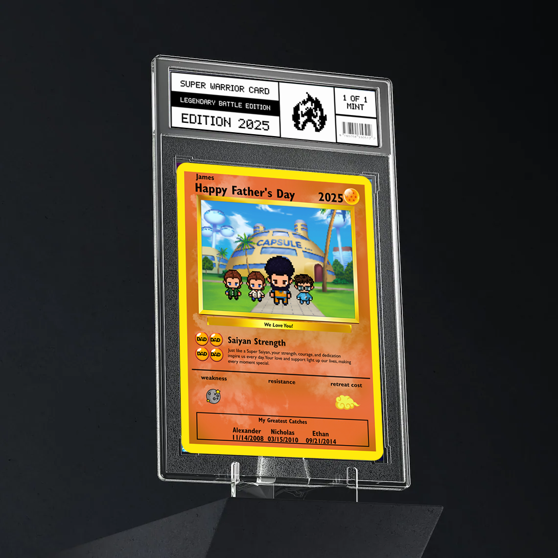 Super Saiyan Dad Card - Build Your Own