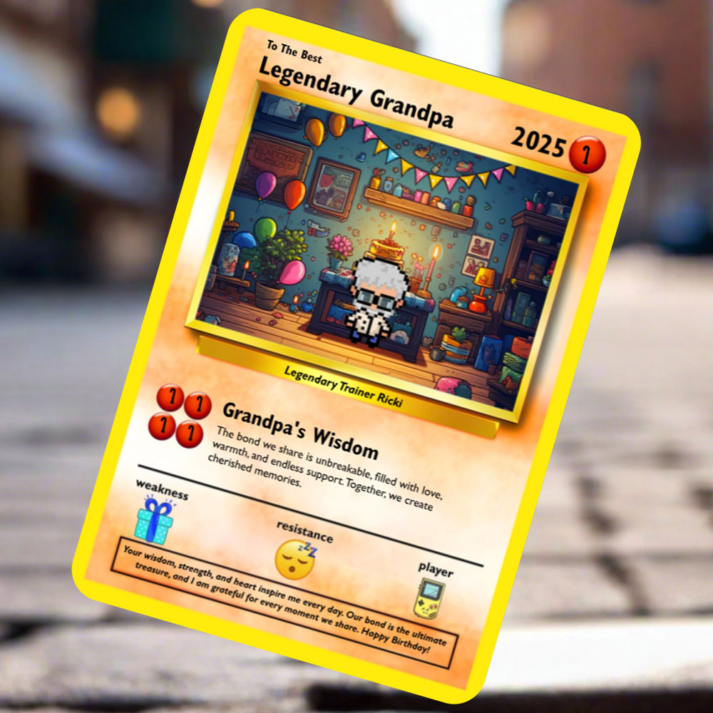 Grandpa Card - Build Your Own