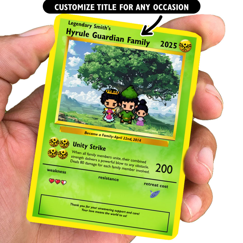 Hyrule Guardian Family Card - Build Your Own